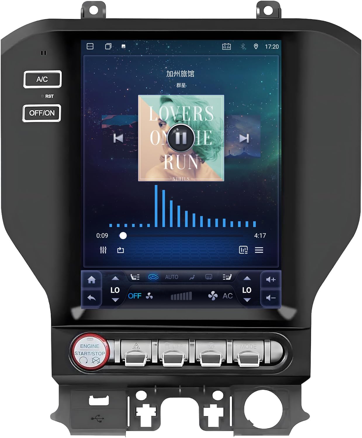Montvfieto Ford Mustang touchscreen stereo